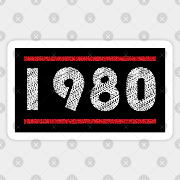 1980 (80s) Magnet by BYVIKTOR